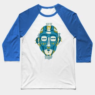 Retro Wave African Mask 5 Baseball T-Shirt